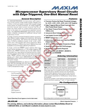 MAX6468US33D7+T datasheet  